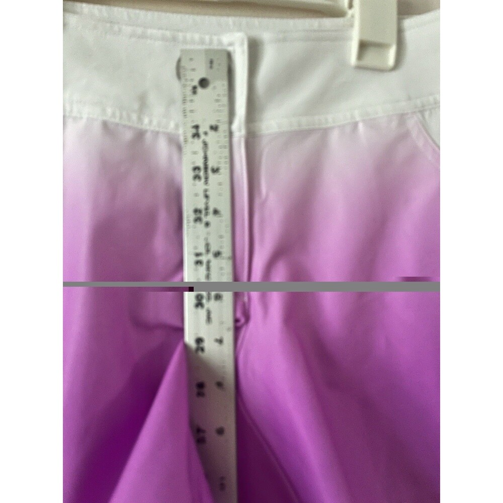Slazenger Ombre Golf Shorts Womens Size 6 Purple & White Pockets Lightweight - Picture 6 of 6